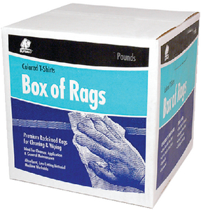 RAG-WIPING COLOR 4LB BOX