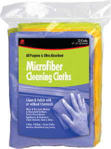 CLEAN CLOTH MICROFIBER 12/PK
