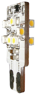 DRLED BULB WEDGE DBL SIDE WHT