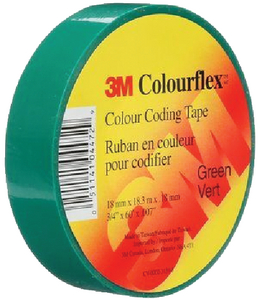 TAPE ELECTRICAL GREEN 3/4X66 V