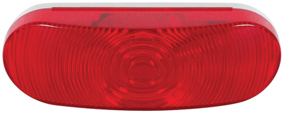 6  OVAL RED TAILLIGHT SINGLE