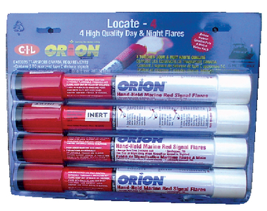 HAND HELD RED FLARE 4/PK #586