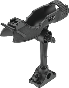 attwood 5011-7 Heavy-Duty Fishing Rod Holder Combo Mount, Mounts on Top or  Side