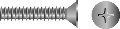 10-24X3/8 PHL FLT M/S SS 100/B