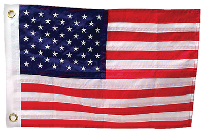 US FLAG SEWN-12X18