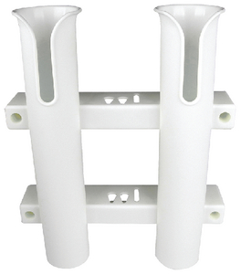 ROD RACK-HOLDS TWO-WHITE
