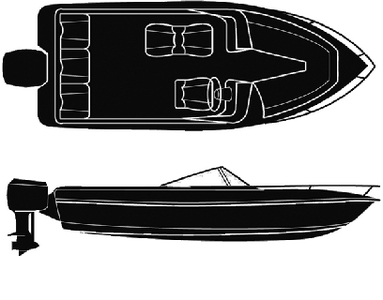 17'6  V-HULL WITH O/B COVER