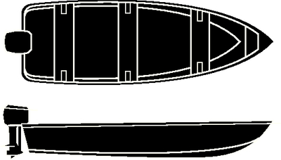 12'6  V-HULL FISH WIDE COVER
