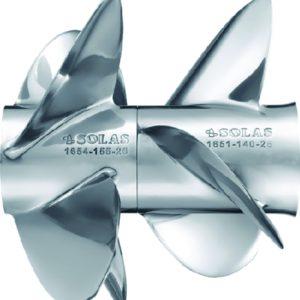 Solas 8551-139-17 Dual Propeller For Volvo Penta, Stainless Steel, Rear