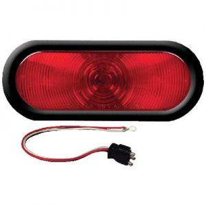 6″ OVAL RED TAILLIGHT KIT