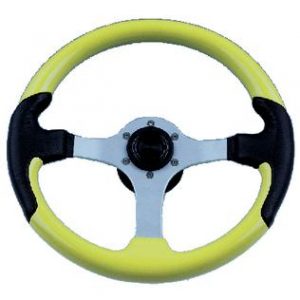 STEERING WHL-YELLOW-BLK GRIPS