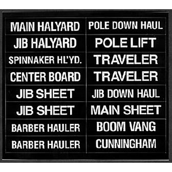 LABELS FOR SAILBOATS 16/PK