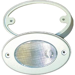 LED OVAL LIGHT W/MOUNT RNG WHT