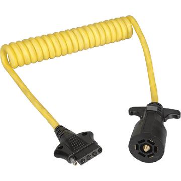 COILED ADAPTER-7WAY TO 5WAY 8′