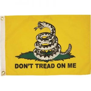 FLAG 12X18 DON-T TREAD ON ME