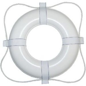 RING BUOY 20″ WHITE FOAM