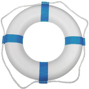 RING BUOY 17″ WHT DECORATIVE