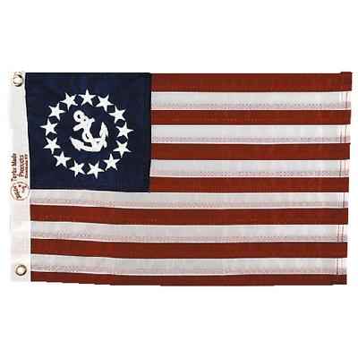 12 X 18 SEWN US YACHT ENSIGN