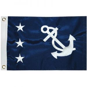 FLAG PAST COMMODORE 12X18