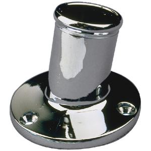 CHROME BRASS POLE SOCKET-1 1/4