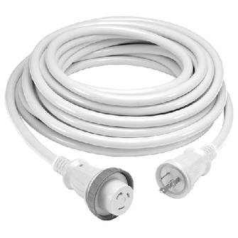 30AMP 125V CABLE SET W/LED WHT