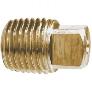 3/8 BRASS SQ HEAD PIPE PLUG