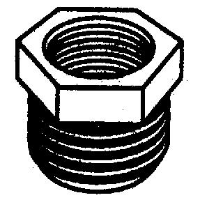 HEX BUSHING 3/8X1/4