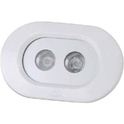 LED SPREADER 2X5W FLUSHMNT WHT