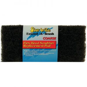 SCRUB PAD FLEX HEAD COARSE BLK