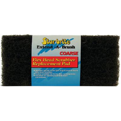 SCRUB PAD FLEX HEAD COARSE BLK