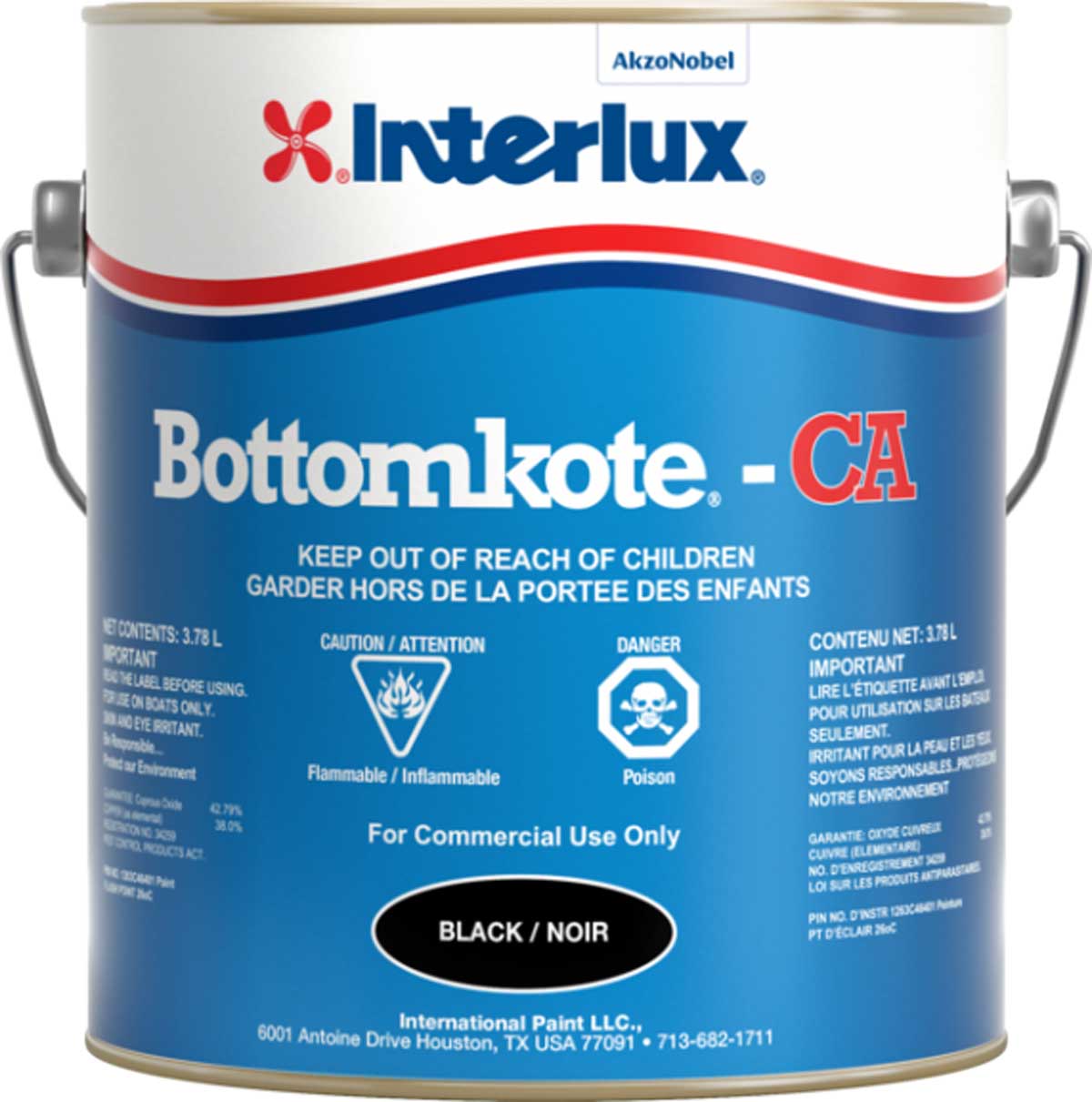 Interlux YBM013CA Bottomkote – CA, Gal., Black