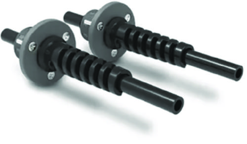 Dometic HO7105 Field Install Bulkhead Fitting Kit, Single Hose, Black Plastic, 1 pr.