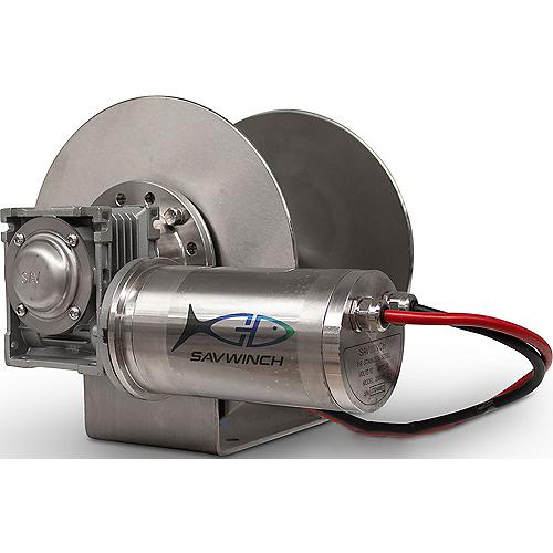 Savwinch 5012 SS Drum Anchor Winch, Rope Kit 460′ of rope and chain (427′ of 5/16″ double-braid rope; 33′ of 1/4″ chain), Fits w/ 1500SS, Boats up to 26′, 14.85″ W x 11.8″ H