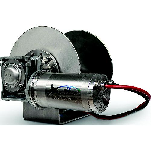Savwinch 5012 SS Drum Anchor Winch, Rope Kit 460′ of rope and chain (427′ of 5/16″ double-braid rope; 33′ of 1/4″ chain), Fits w/ 1500SS, Boats up to 26′, 14.85″ W x 11.8″ H